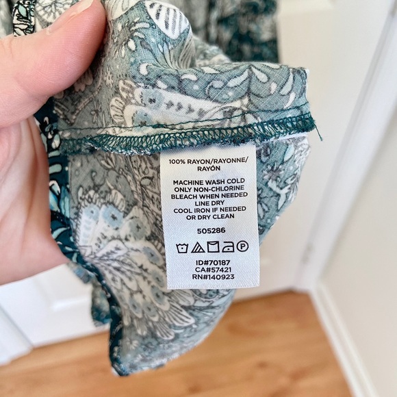 Floral Button Down Flutter Dress - Picture 9 of 9